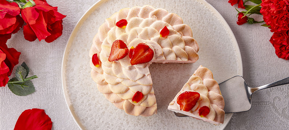 母の日に贈るテイクアウトケーキ「Peach & Rose」
