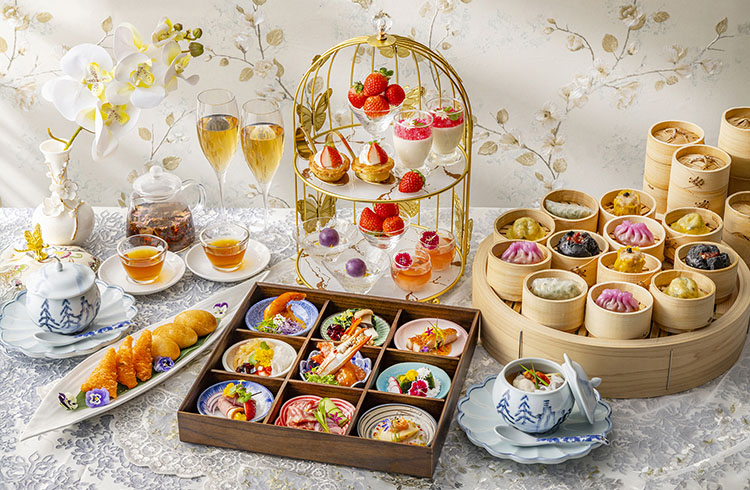 中国料理「王朝」 点心は食べ放題！『苺シノワアフタヌーンティー』