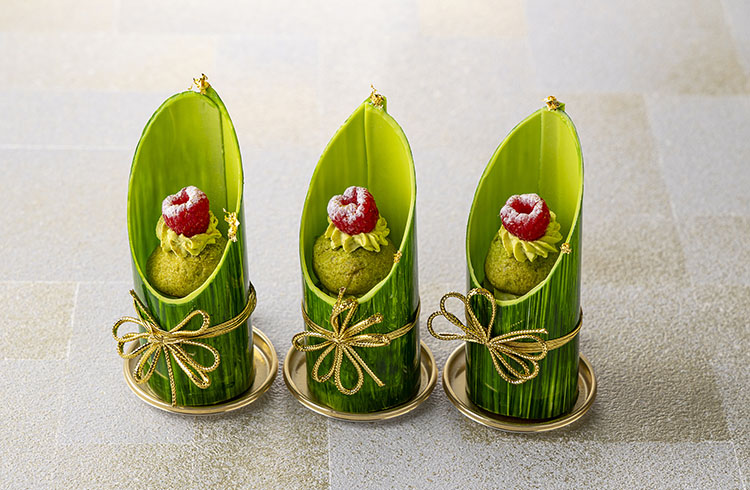 お正月に楽しむデザートや年始のおもたせに門松をイメージした新作スイーツ「KADOMATSU」